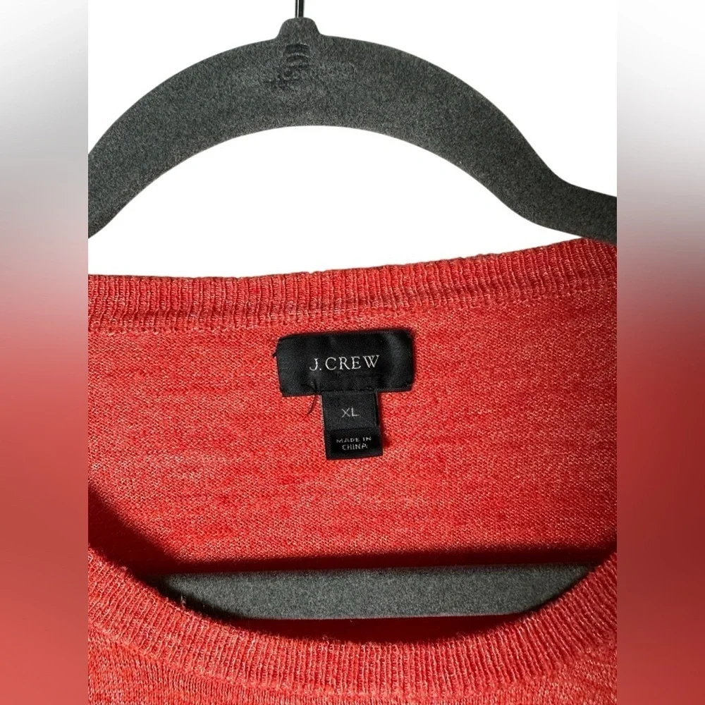 J.Crew Red Crewneck Sweater Long Sleeve‎ Pullover Women’s XL